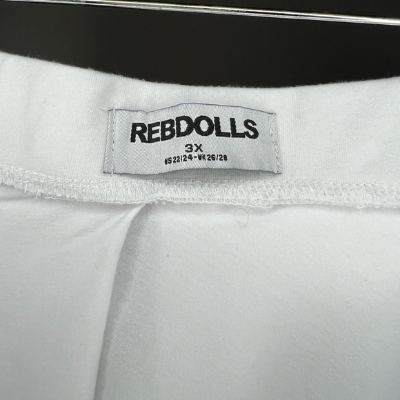 Rebdolls Mini Skater Skirt Size 3X (22/24)- White - Picture 6 of 11